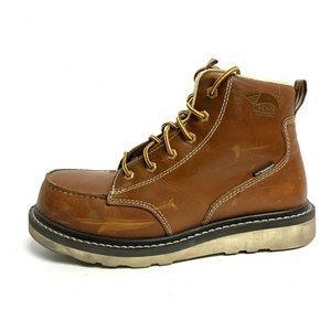 Avenger Womens 7” Wedge Waterproof Comp Boot Brown Size 10 M